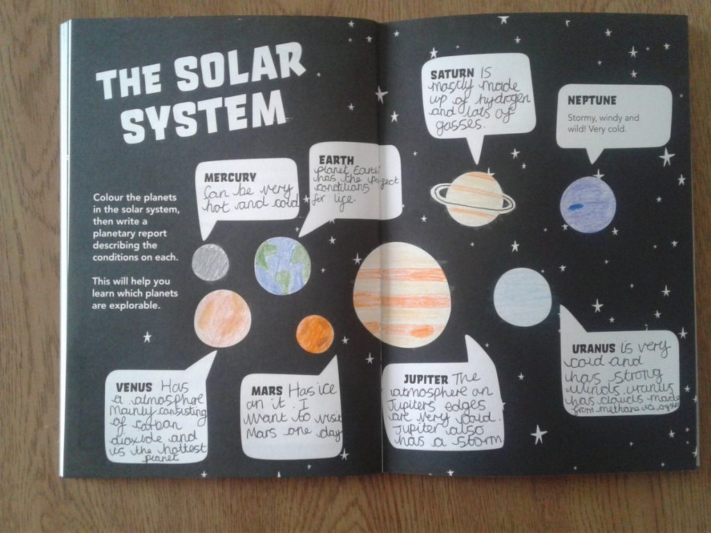 star apprentice chloe, principia space diary, solar system