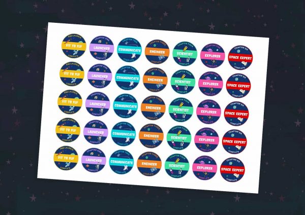 Space Diary Mission Badges: Home Ed